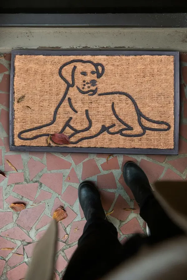 Tapis d'entré motif chien