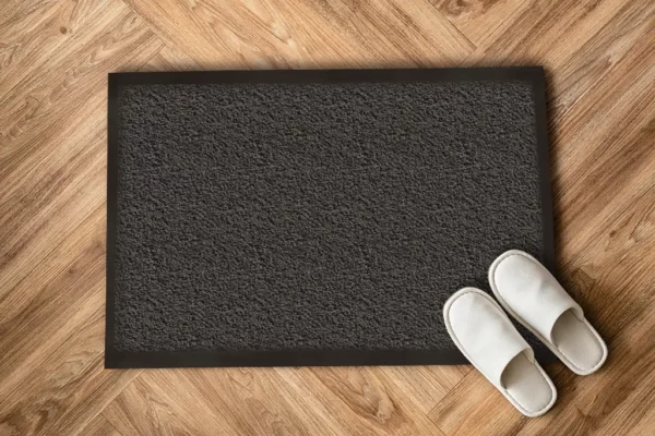 Tapis d'entrée gris