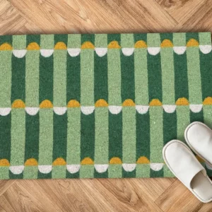 Paillasson - graphique vert - 40x60cm