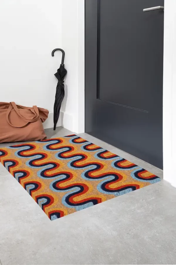 Paillasson - graphique multicolore - 40x60cm – Image 2