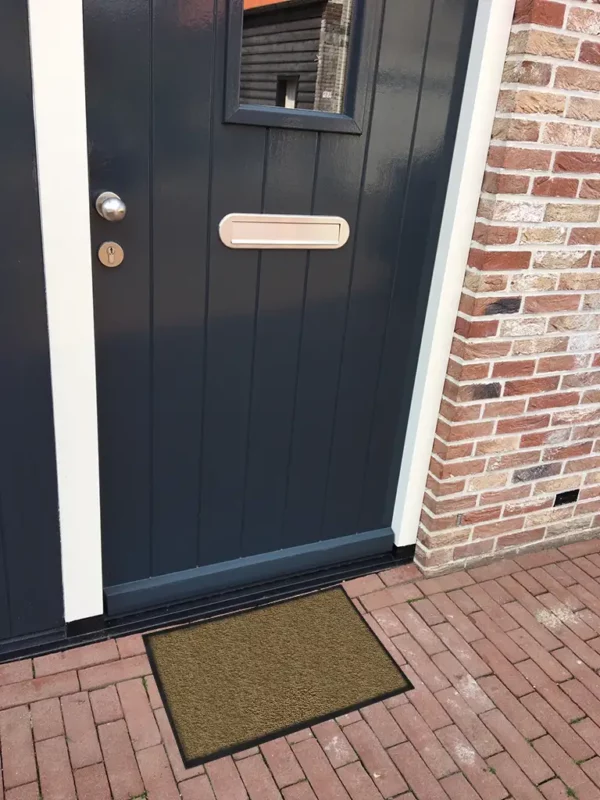 Tapis d'entrée marron clair