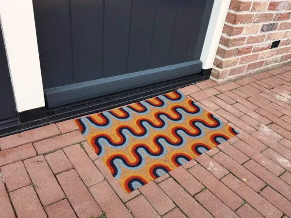 Paillasson - graphique multicolore - 40x60cm – Image 5