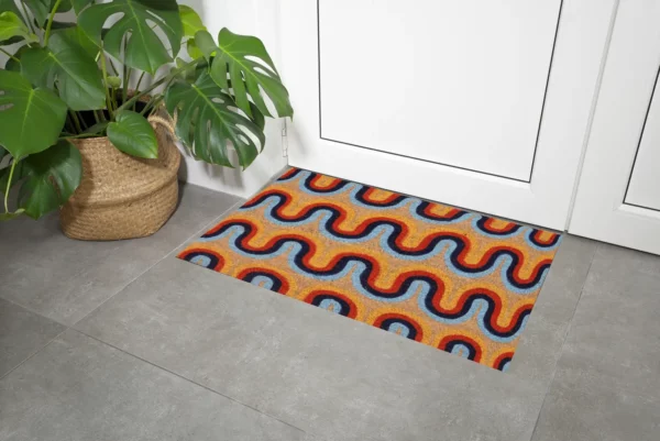 Paillasson - graphique multicolore - 40x60cm – Image 6