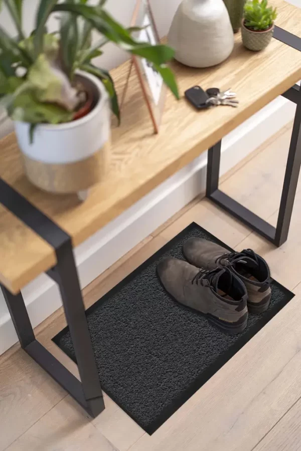 Tapis d'entrée gris