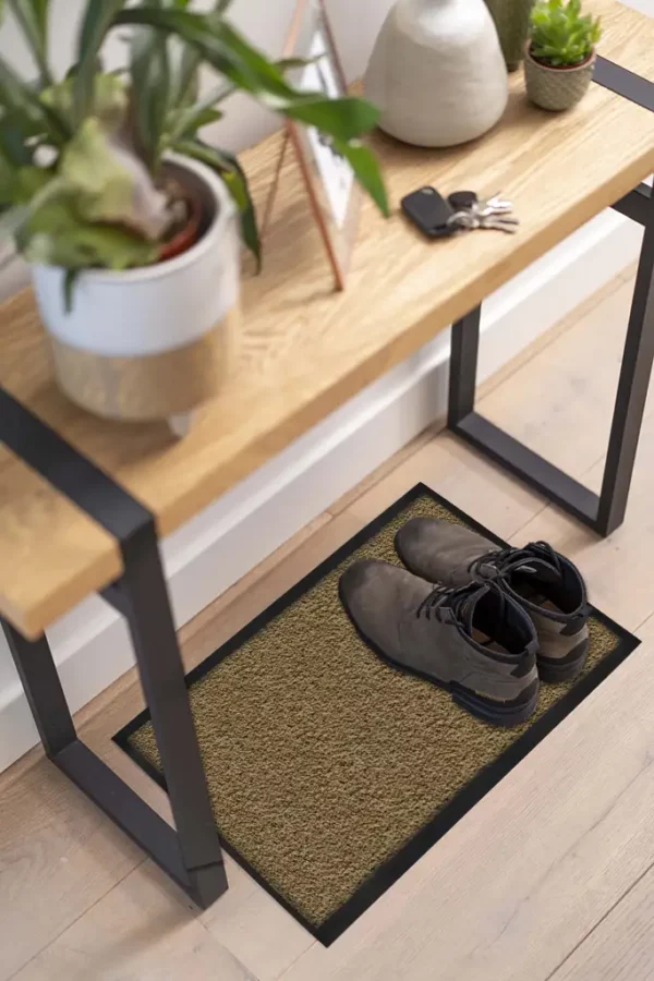 Tapis d'entrée marron clair