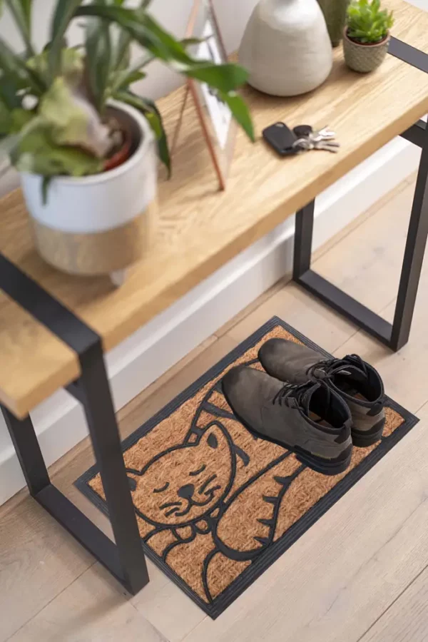 Tapis d'entré motif chat