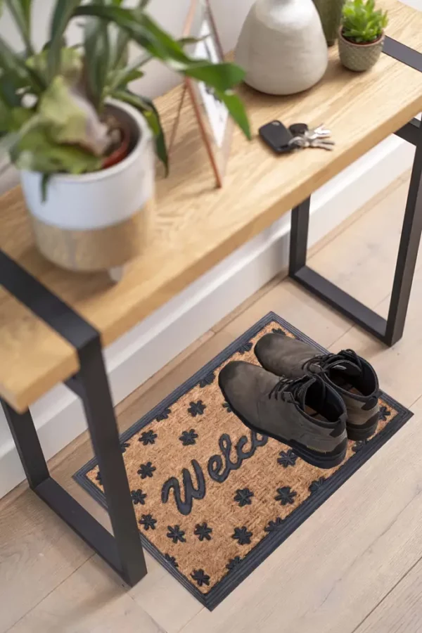 Tapis d'entré motif welcome
