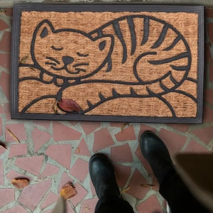 Mock Up - Porte entrée Automne - Latex chat