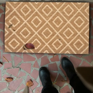 Mock Up - Porte entrée Automne - Relief losanges